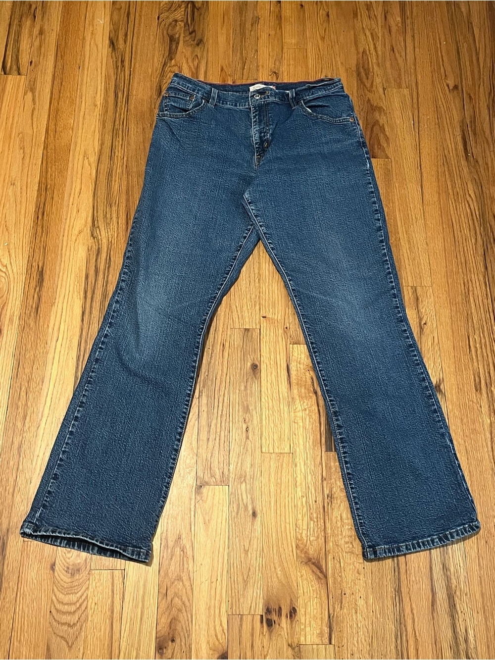 Levi's Blue Straight Leg Jeans - Picture 2 of 7